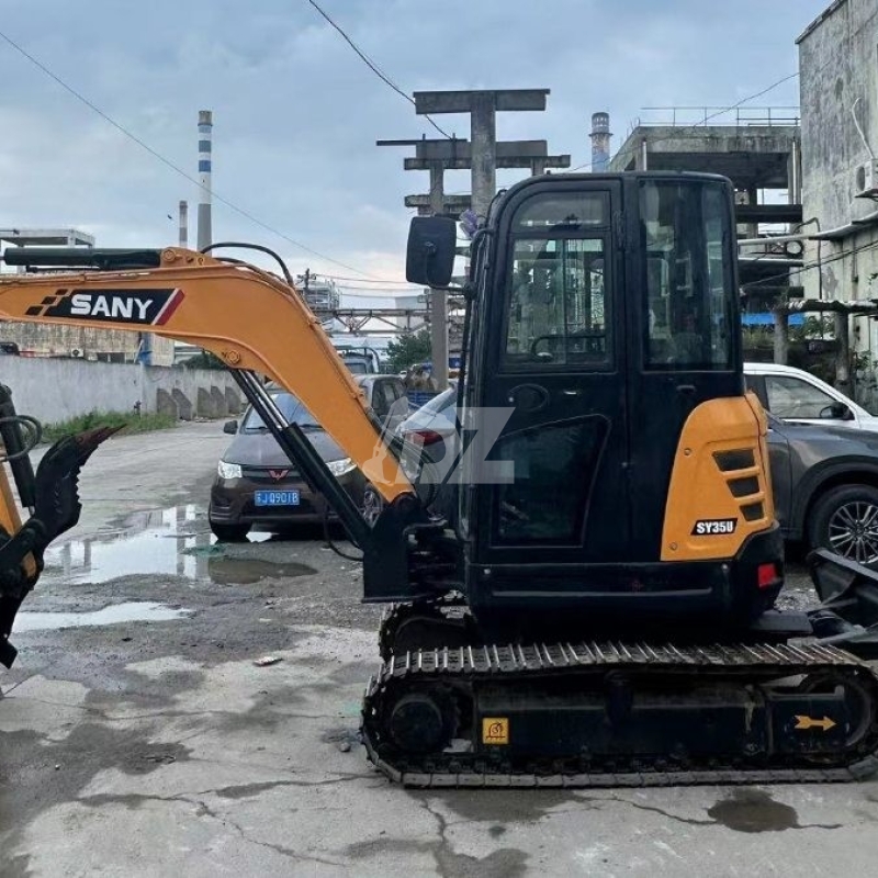 Sany SY35U 2nd Hand Diggers Pre Owned Mini Excavator Hydraulic Crawler 3.5 Ton
