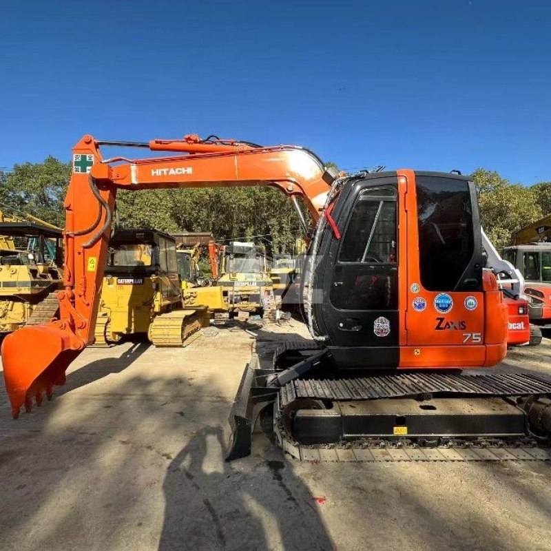 7 Tons ZX75US Used Hitachi Excavator Second Hand Mini Digger