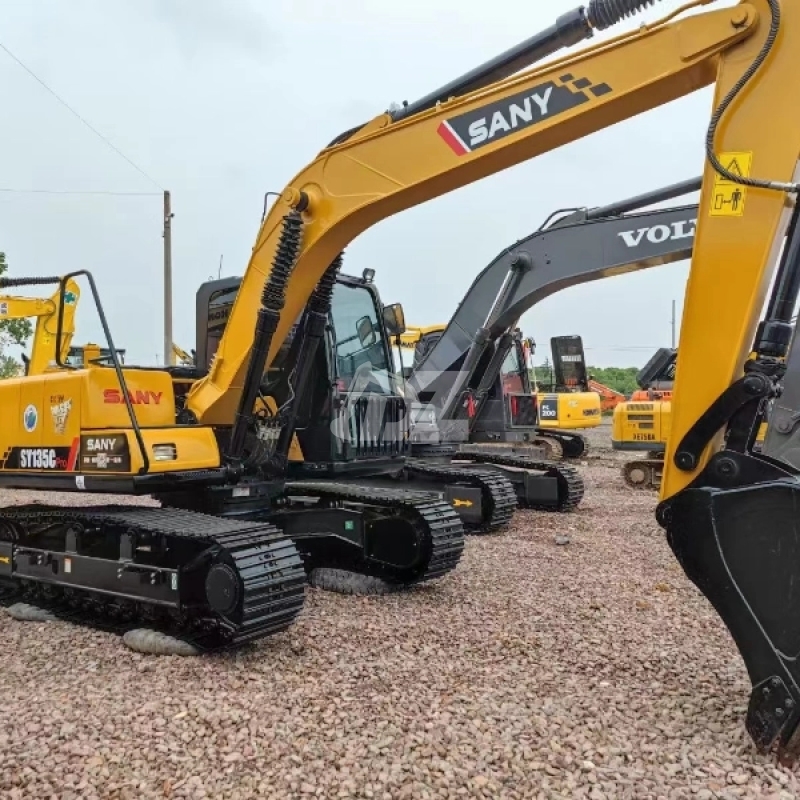 Used Excavator China Sany SY135C Crawler Excavator in Good Condition Sy135 Excavator Digger 13ton Sy135c-9 Global Sales