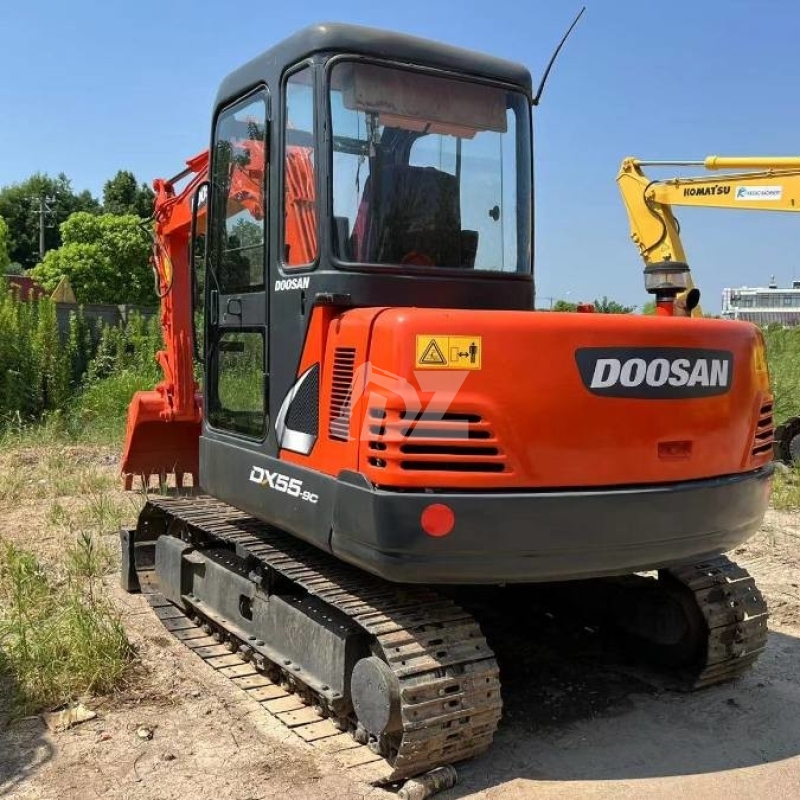DX55-9C Original Korea Used Doosan Excavator Crawler Mini Digger 5 Ton