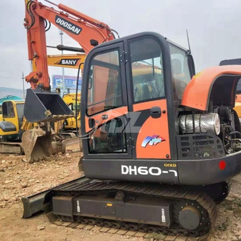 Doosan DH60-7 Second Hand Mini Excavator Backhoe Crawler IOS Certificated