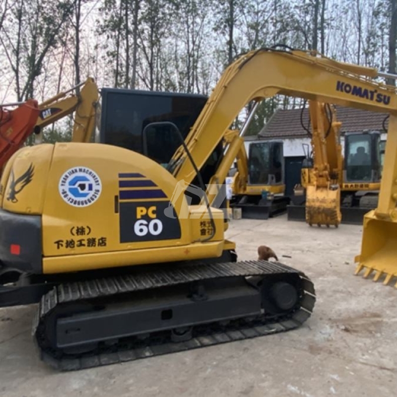 6T Turbocharged Used Komatsu Excavator PC60 Hydraulic Crawler