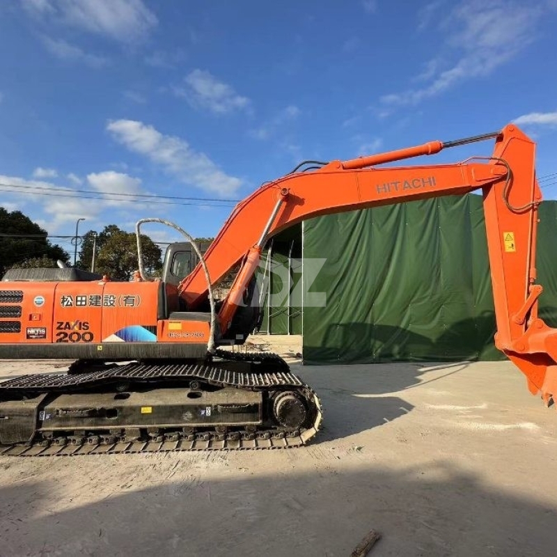 Japan Original Used Hitachi ZX200 Hydraulic Crawler Excavator Second Hand Machinery 100KW Power