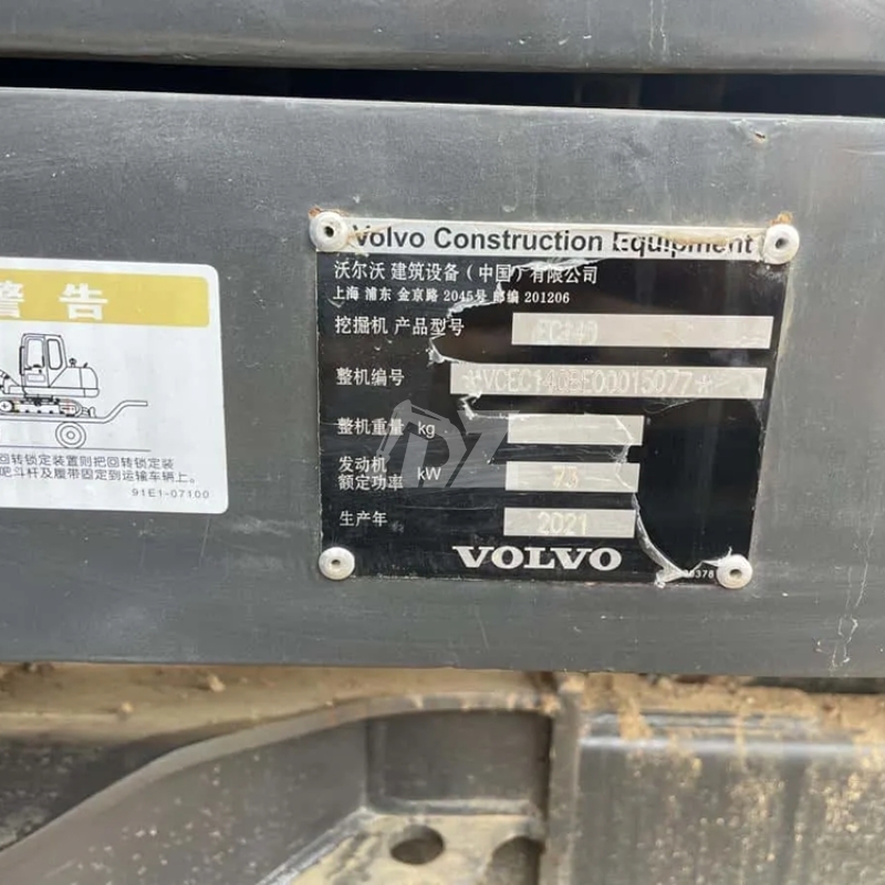 Used Original High Quality Volvo EC140 EC 140 Excavator in Good Condition 14 Ton Excavator