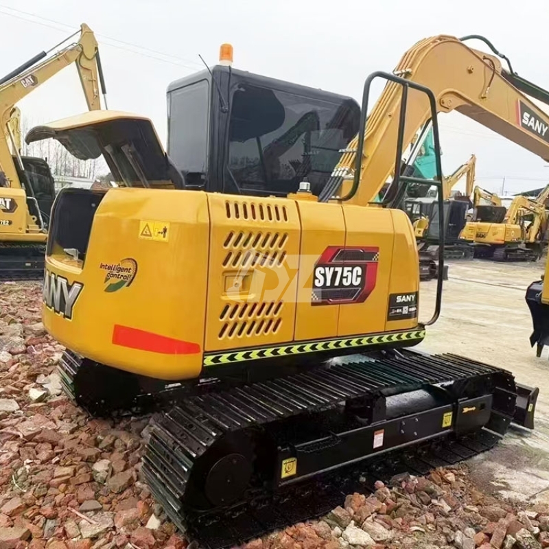 Hot Sale Used Sany SY75C 75c-9 SY75C-10 Excavator 7.5 Ton Excavator Crawler Excavator Price
