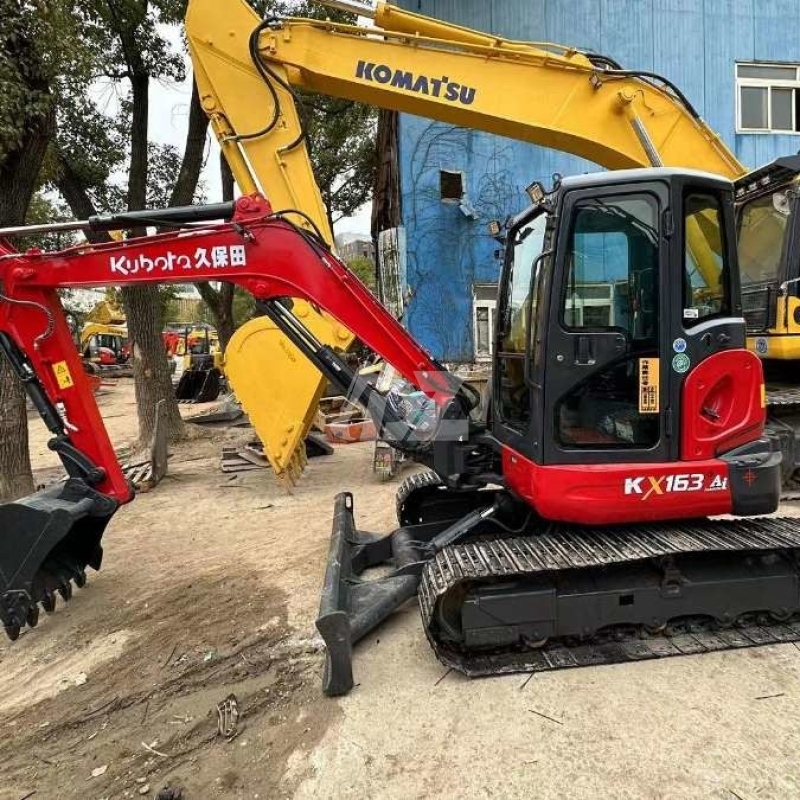 35.5KW Old Used Crawler Excavator Mini Kubota Kx163 6 Ton Digger