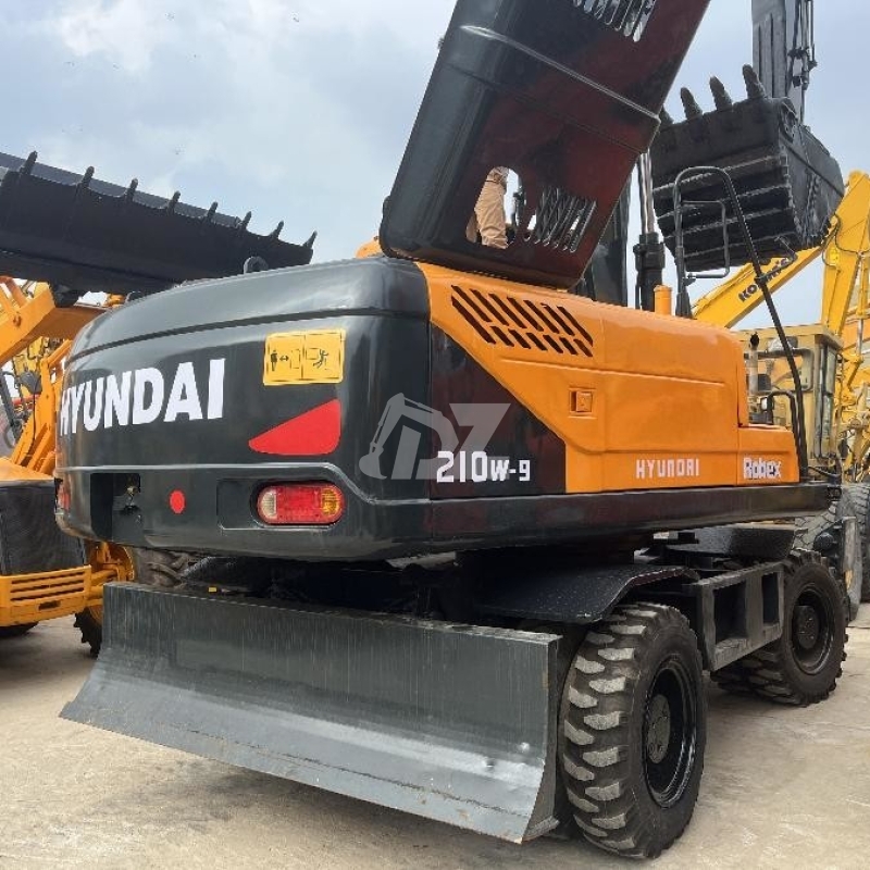 21 Ton Hyundai R210w-9 Used Crawler Excavator Earth Moving Equipment Robex 210w
