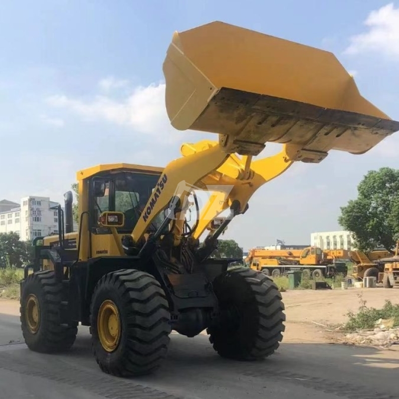 WA470 Used Komatsu Front Wheel Loaders For Construction Earthmoving