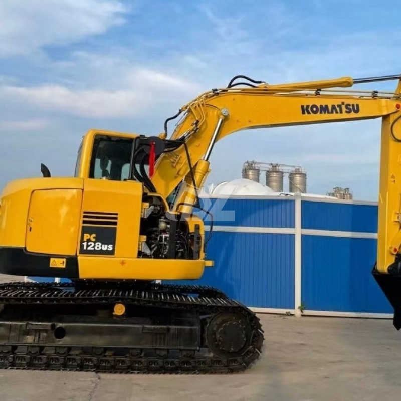 Komatsu PC128US Repossessed Earthmoving Equipment Industrial Digging Machines Used Excavators
