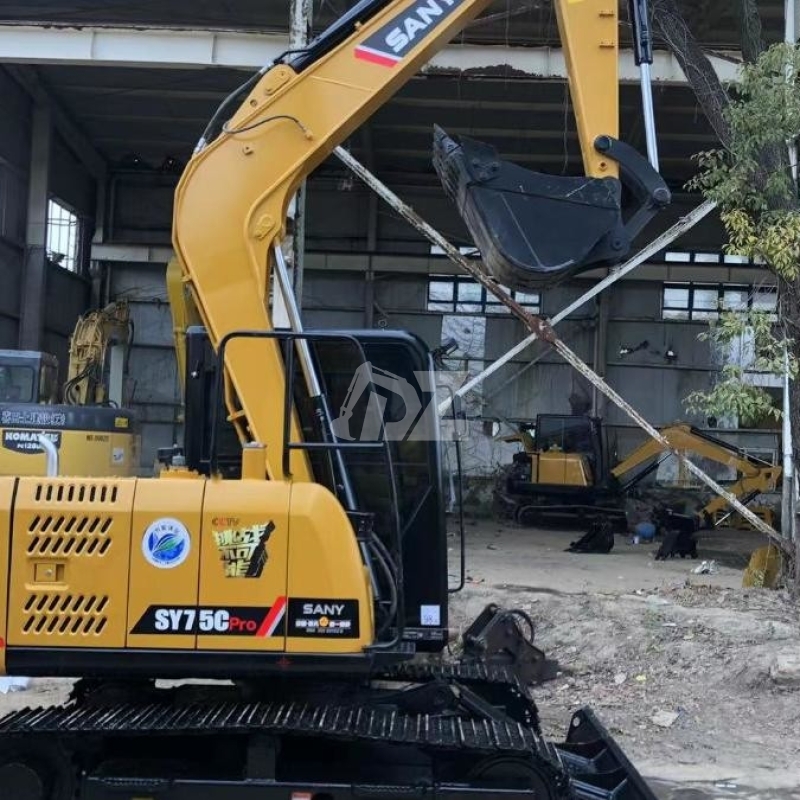 Mini SY75CPro Used Sany Excavator Digger Earth Excavation Equipment