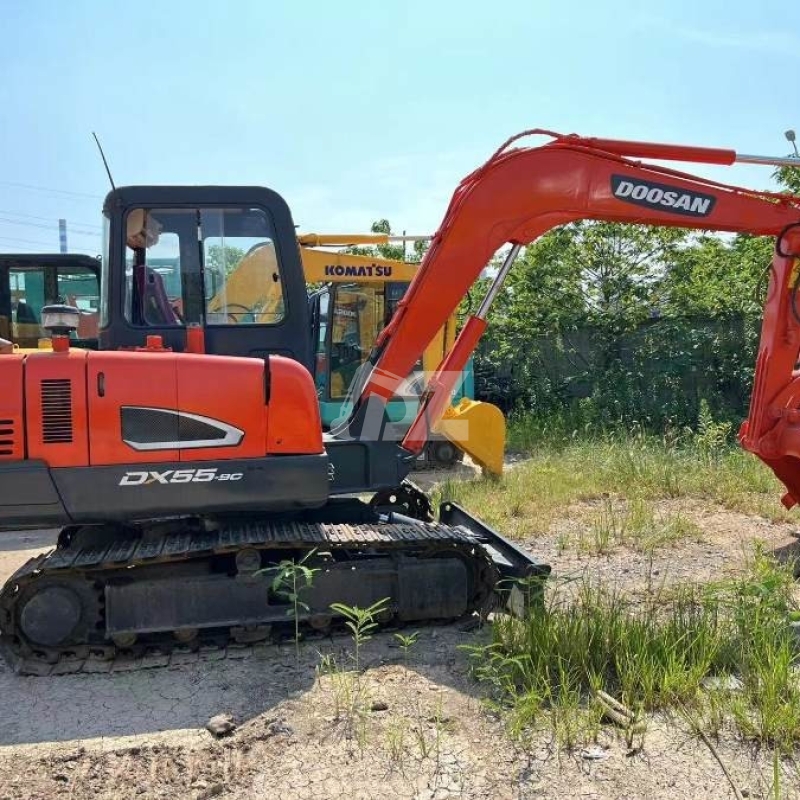DX55-9C Original Korea Used Doosan Excavator Crawler Mini Digger 5 Ton