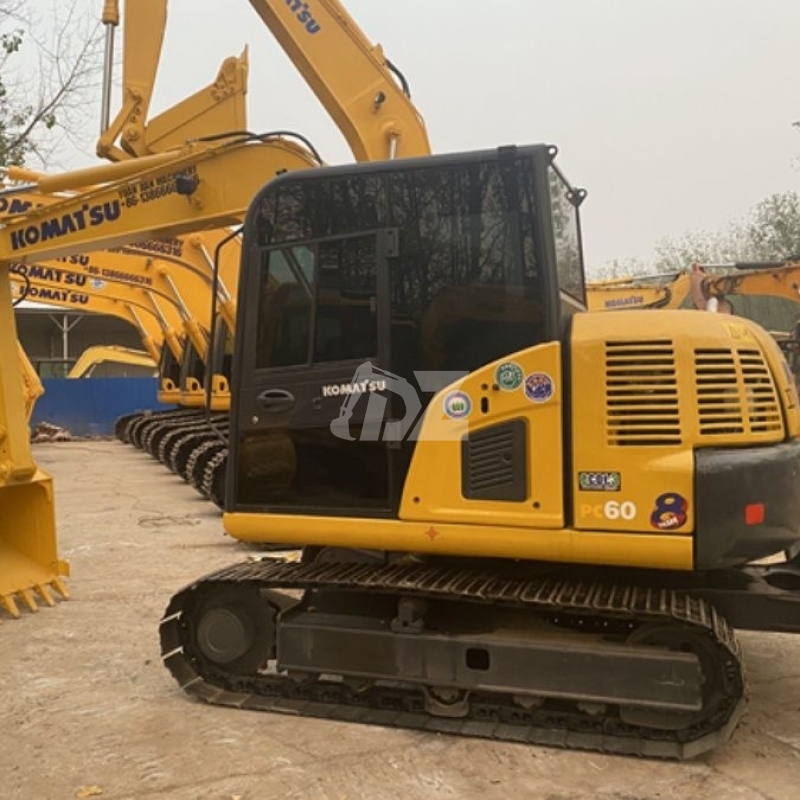 6T Turbocharged Used Komatsu Excavator PC60 Hydraulic Crawler