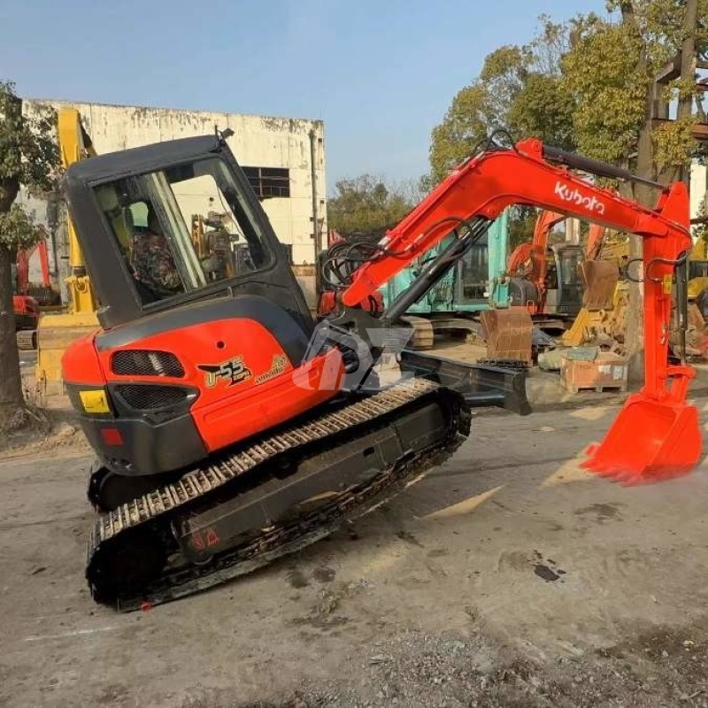 48HP Used Old Kubota Excavator U55-4 Second Hand Diggers Original Japan