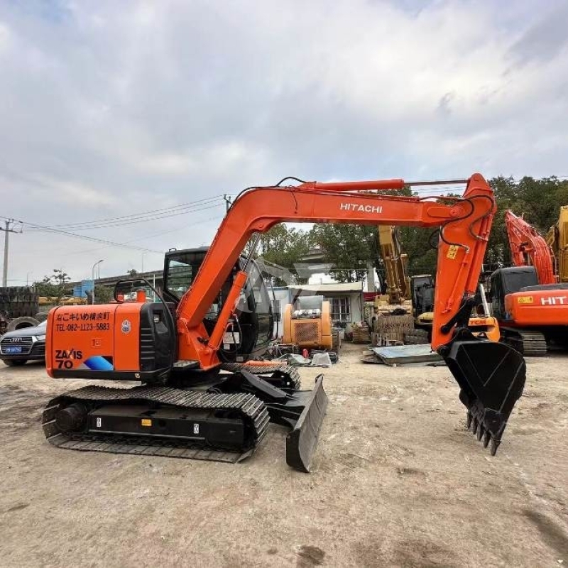 Original Japan ZX70 Used Hitachi Mini Excavator 7ton Second Hand Hydraulic Crawler
