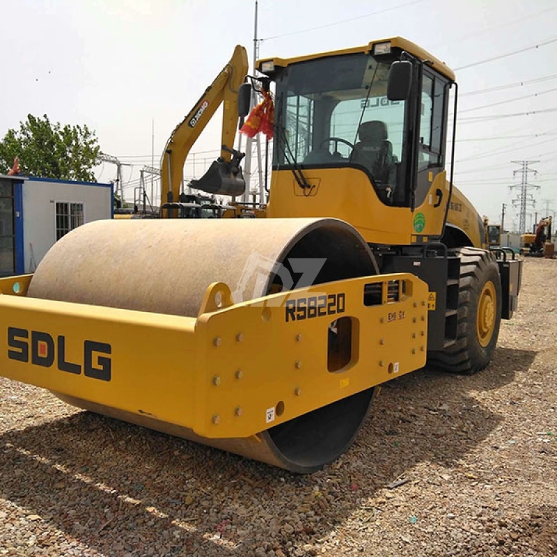SDLG RS8220 road construction equipment used 22 ton single drum roller for sale