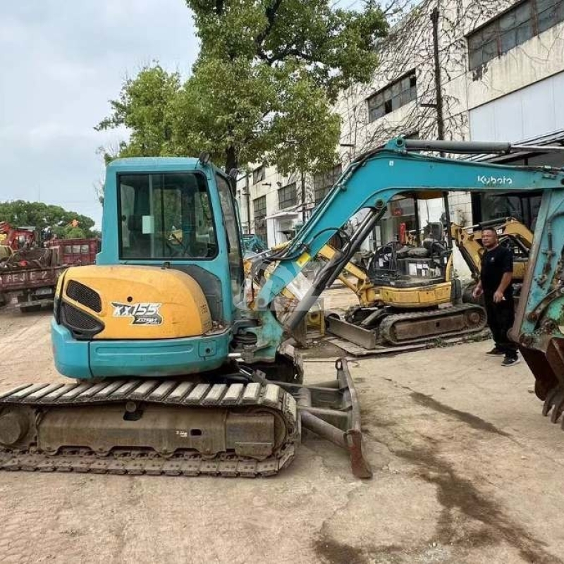 Kubota Kx155-3 Second Hand Kubota Diggers Crawler Excavator 5T High Performance