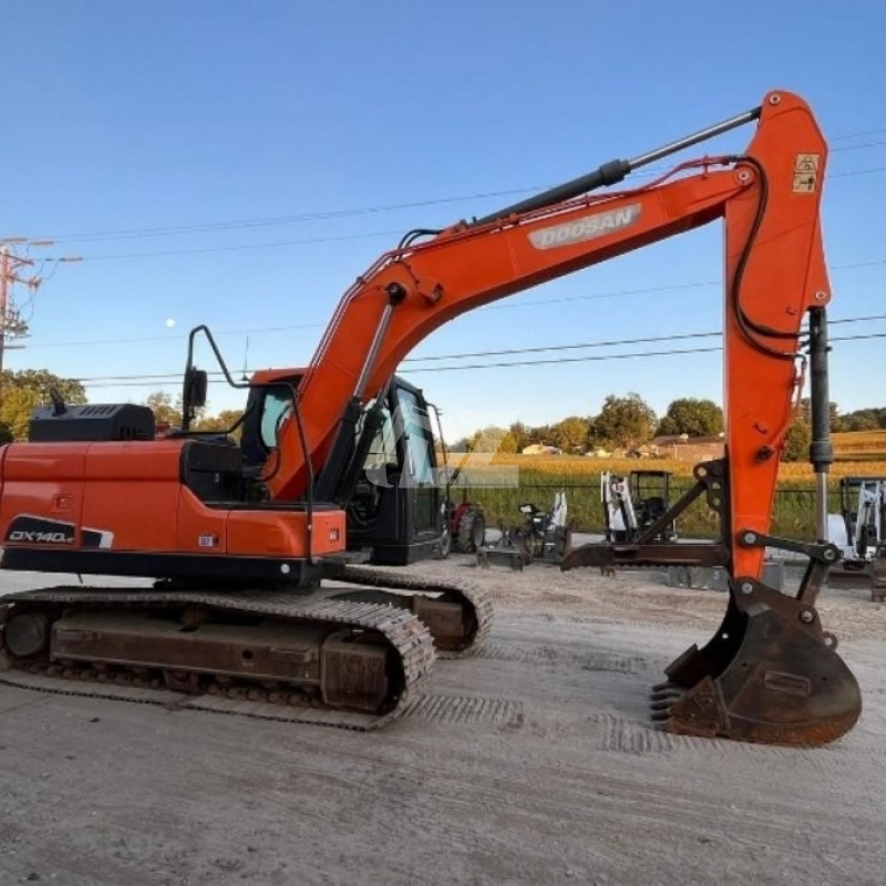 Used Doosan DX140LC Ground Digging Machine 2nd Hand Diggers Excavator