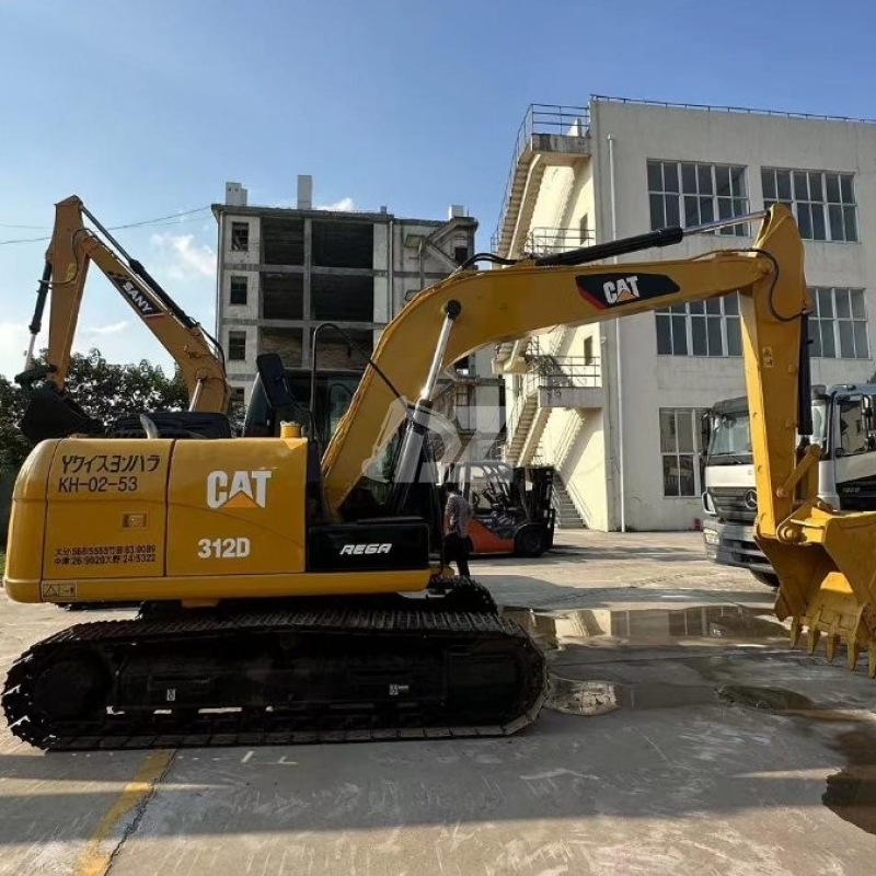 Midi 312D Used Caterpillar Excavator Machine 12 Tonne For Infrastructure Construction