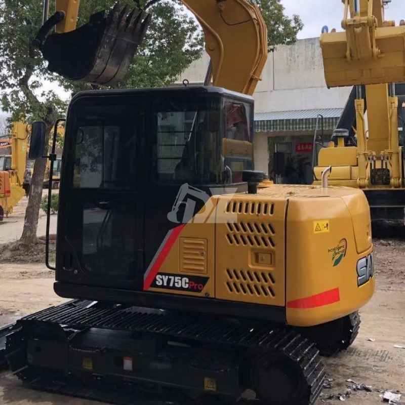 Mini SY75CPro Used Sany Excavator Digger Earth Excavation Equipment